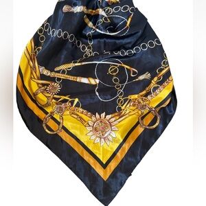 Equestrian Scarf Black/Gold